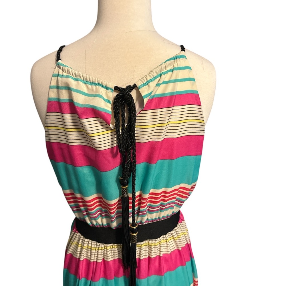 Gibson Latimet Striped Multicolor Sleeveless Dress - Picture 4 of 6